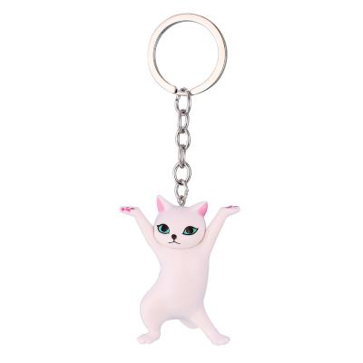 China Popular Key Ring Doll Key Chains Gato Lucky Cute 3D Kitten Simons Cat Keychain de Keyring Llavero De Gatos Dibujos Animados for sale