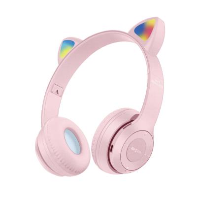 China Earbuds Factory P47 M47 P47M LED Light Up Cute Cat Ear Gaming Headset BT V4.1 Earphone Over Ear Headphones For PC Phone Tablet With Mac for sale