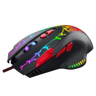 China 2021 3D Gaming Mouse Wired 8 Buttons Programmable RGB 7200DPI LED Backlit Optical Light For Computer PC Gaming Mice for sale