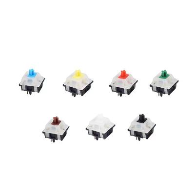 China 2021 Amazon GATERON Blue Green KS-3X47 5 Pin Linear Tactile Clicky Mechanical Switch Brown White Black Yellow Red HOT Linear Tactile Switch for sale