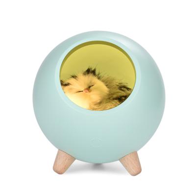 China NEW New-designed Cat Little Pet House Night Cute Light Touch Dimming LED Baby Child Lamp Bedroom Home Study Bedside Decoration Creative Gift for sale