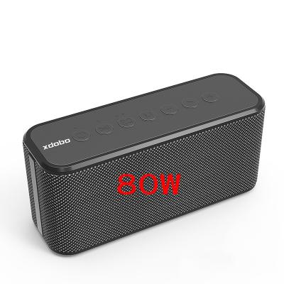 China Factory 2021 Wireless New Cheapest XDOBO 80W X8 Plus Portable Wireless Speakers Bass With Waterproof Subwoofer TWS Radio Playing Time for sale