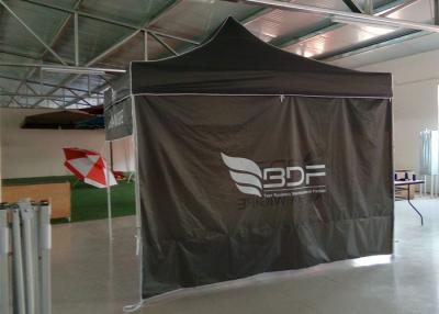 China Commercial Grey 3x3 Waterproof Pop Up Gazebo With Side Panels , Digital Print for sale