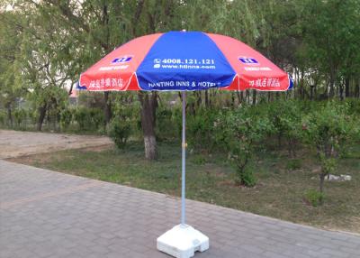 China 210D Oxford Fabric Outdoor Advertising Umbrellas Full Color Printing , Anti Uv for sale