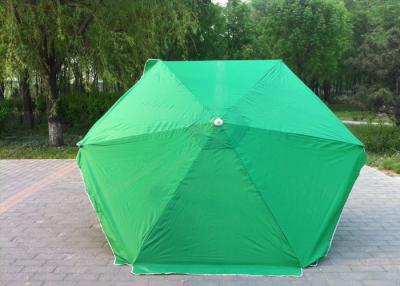 China Protección ultravioleta redonda verde impermeable del parasol de playa para las diversas ocasiones en venta