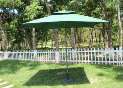 China Promotional Rectangular Market Umbrella 240g Polyester Fabric Without Fringe for sale