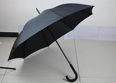 China Auto Open Straight Folding Golf Umbrella , Windproof Mens Black Golf Umbrella for sale