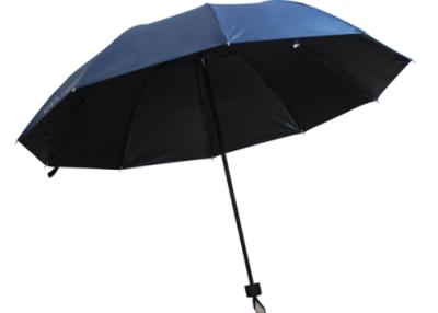 China 3 Fold Windproof Folding Umbrella , Solid Pongee Sun And Rain Umbrella For Adult for sale