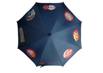 Chine Poignée enduite en caoutchouc d'anti de manuel noir ouvert UV droit de parapluie pour le cadeau d'enfants à vendre