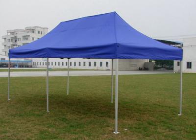 China Diamond Blue Canvas Pop Up Gazebo 3x6 , Portable 3m X 6m Waterproof Gazebo Tent for sale