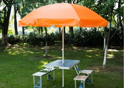 China El marco de acero fuera del paraguas de la tabla de patio, coloca el parasol solo para el jardín en venta