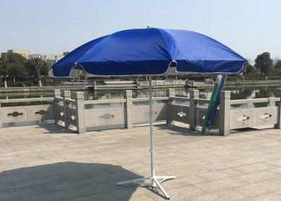 China Outdoor Promotional Custom Printed Patio Umbrellas With Base , Steel Wire Ribs for sale