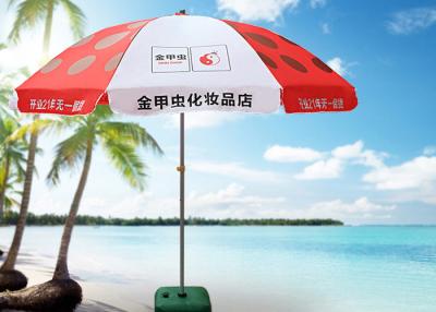 China Outdoor Resort 3m Garden Parasol Umbrella With High Grade Fabric Material , Strong Steel Frame for sale