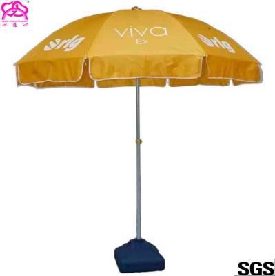 Chine Logo coloré Sun d'affaires et parapluie de plage de parapluie de pluie avec des nervures d'acier au carbone à vendre