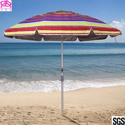 China Straw / Olefin Polyester Sun Beach Umbrella With Telescoping Pole Umbrellas for sale