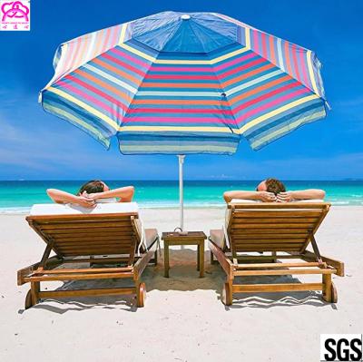 China 2018 OEM new products sun beach umbrella outdoor with customized size factory in China for sale