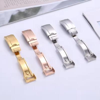 China Fashionable High quality Safety Folding slide buckle Drop Shipping For Rolexables Watch strap Watch accessories strap for sale