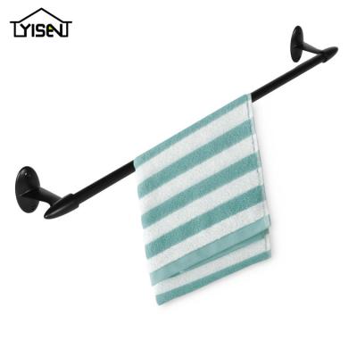 China Single Traditional Wall Mounted Towel Rod Rail Aluminum Alloy Accessory Bathroom Towel Rack for sale