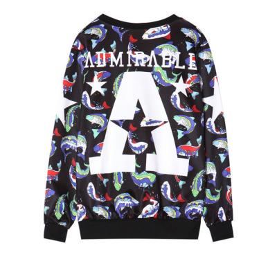 China Anti-pilling Anti-pilling Printed Clothing Wholesale Hoodie Without Hood Casual Style for sale