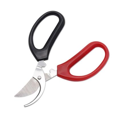 China Garden Anti-Slip Wholesale DIY Tools Easy Cut Handle Shears Curved Blade Head Shears Pruners Scissors for sale