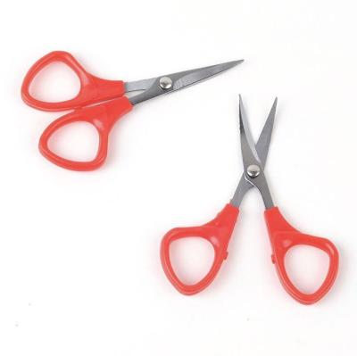 China Red Pink White Embroidery Factory Direct Sale Tailor Scissors Color Small Curved Head Working Scissors Custom Logo for sale