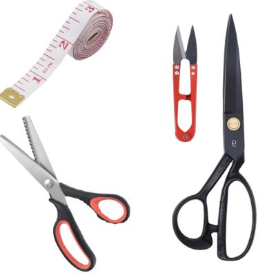 China Embroidery Dressmaker Stainless Steel Shears Zig Zag Scissors Thread Cutter Fabric Working Sewing Tailor's Scissors for sale