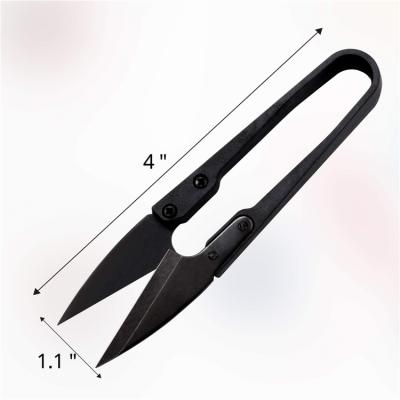 China Mini Garment Scissor Stainless Steel Bonsai Pruner Wire Cutter Universal Scissor Black Cutting Trimmer for sale