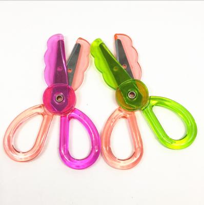 China Household Mini Plastic Handle Kids Student Universal Children Cutting Scissors for Cut Paper for sale