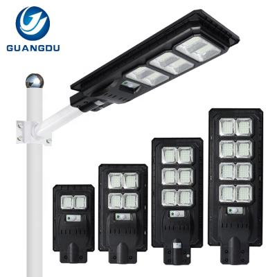 China ROAD High Bright Smd Ip65 Waterproof 100w 200w 300w 400w All In One Integrated Outdoor Solar Led Street Light for sale