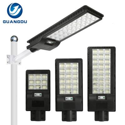 China ROAD Photocell Sensor Ip65 Waterproof Outdoor Integrated All In One 100w 200w 300w Solar Led Street Light for sale