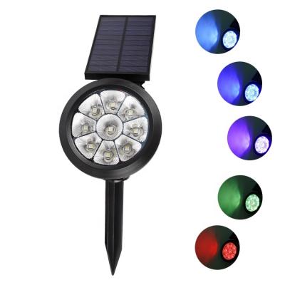 China Good Prices Garden Classic Adjustable Ip65 25w Waterproof RGB Outdoor Park Led Solar Garden Lamp for sale