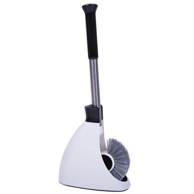 China Anti-bacterial moisture proof toilet brush with handle for sale