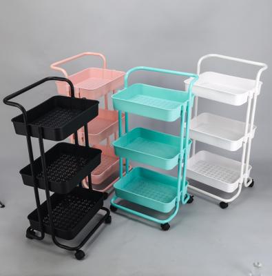 China Modern Style Design Plastic Bathroom Storage Shelf in PP Material for Kitchen and Kids Room for sale