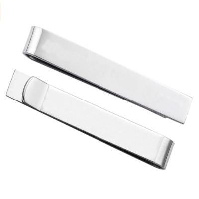 China KDZ8C Stainless Steel Personality Customized Logo Stainless Steel Letter Blank Custom Tie Clips Accept Man Tie Clips for sale