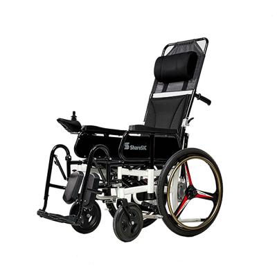 China High Mobility Precision Motorized Factory Outlet Foldable And Down Lying Automatic Electronic Adult Wheelchair 1350x670x1160mm for sale