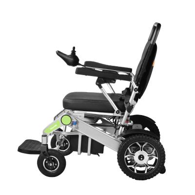 China Ultralight Aluminum Alloy Hospital Power Wheelchair 25km Range Ride Elder People Vehicle for sale