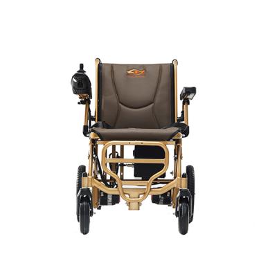 China Lightweight Folding Reclining Electric Wheelchair Electric Wheelchair Manual Power Wheelchair For Disabled for sale