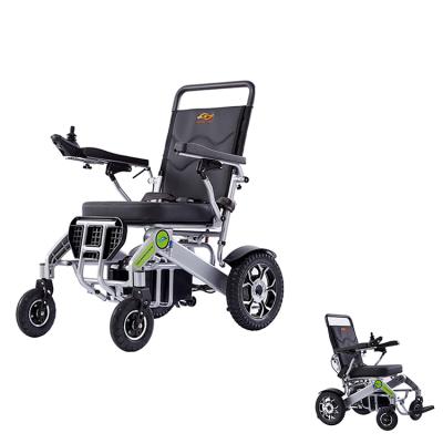 China Standard portable foldable electric wheel low price outdoor power wheelchair for the elderly for sale