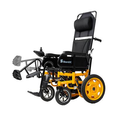 China All Terrain Foldable And Lying Down Electric Wheelchair For Disabled Travels 1350x670x1160mm for sale