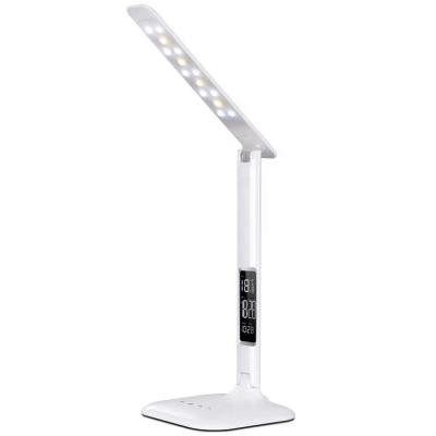 China Modern Nordic LCD Display Lamp Wireless Charger Lamp Dimming Brightness&Color Temperature LED Desk Lamp with Timing Alarm Function for sale