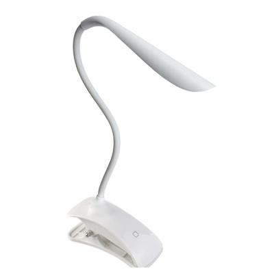 China Built in 650MAH lithium battery hot sales LED table lamp portable rechargeable flexible clip led reading lamp for sale