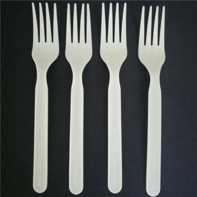 China 7 inch disposable cpla 100% biodegradable forks for sale