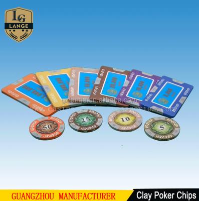 China Custom Poker Card Games Baccarat Poker Chips Round and Square Clay Poker Chip for sale