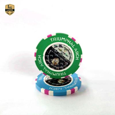 China High Quality Poker Chips With Laser Anti Counterfeiting Gambling Game Casino And Custom Sticker for sale