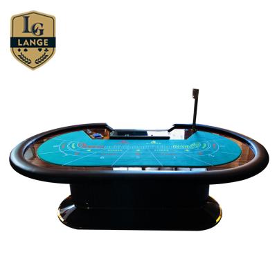 China Casino Table Using Professional Casino Style Blackjack Table 10 Person Custom Poker Table for sale