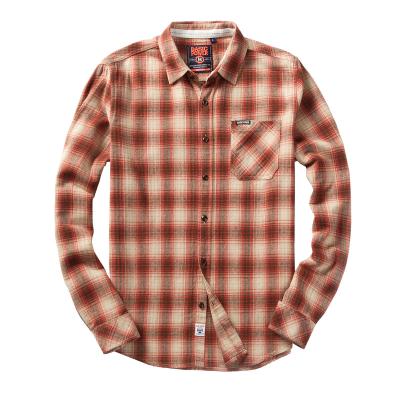 China Anti-pilling men's shirts ODM Factory price  blank custom vintage Flannel fashion men's shirts button up casual plus size men's shirts for sale