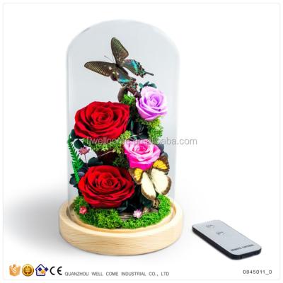 China The Best Natural Touch Birthday Gift For Girlfriend Beautiful Eternal Rose Flowers for sale