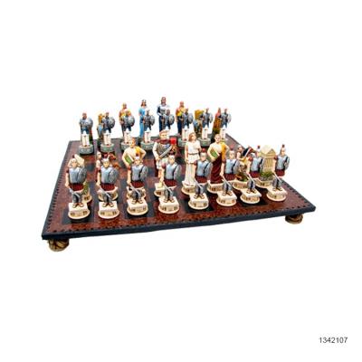 China Clever Game Resin Gift Ideas For Men Adult Chess Set Alexander The Great for sale