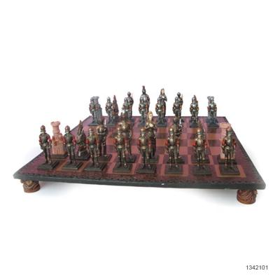 China Medieval Knight International Chess Set of Smart Playing Polyresin for sale