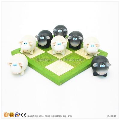 China Kid Games Resin White Sheep Vs Black Sheep Educational Games For Kindergarten for sale